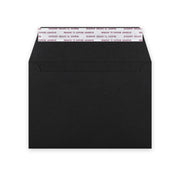 C6 Black Luxury Peel & Seal Envelope (114 x 162mm)