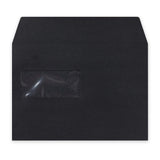C5 melna luksus aploksne (162 x 229 mm)