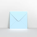 Pale Blue Coloured Gummed V Flap Envelopes