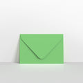 Pale Green Coloured Gummed V Flap Envelopes