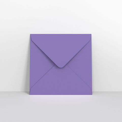 Purple Coloured Gummed V Flap Envelopes