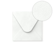 White Envelope Hammered Texture 110x100 mm