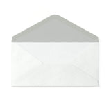 DL balta gumijota V-veida aploksne (110 x 220 mm)