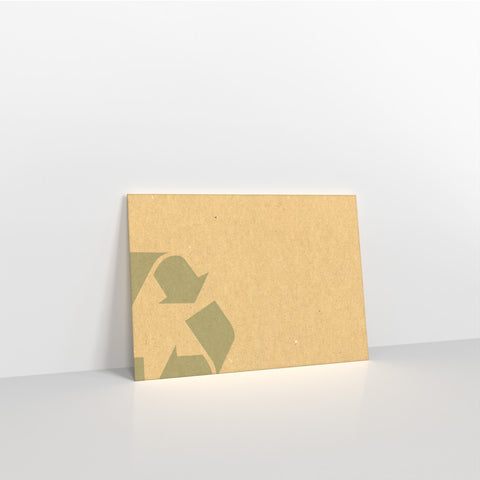 Pre Printed Recycled Logo White Coloured Peel and Seal Envelopes