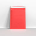 Red Paper Finish Bubble Bag Mailers