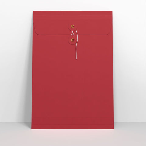 Red String & Washer Gusset Envelopes