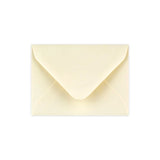 Ivory Wove Gummed V-Flap apsveikuma kartītes aploksne (70 x 100 mm)