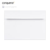 C5 Diamond White Peel & Seal Conqueror aploksne (162 x 229 mm)