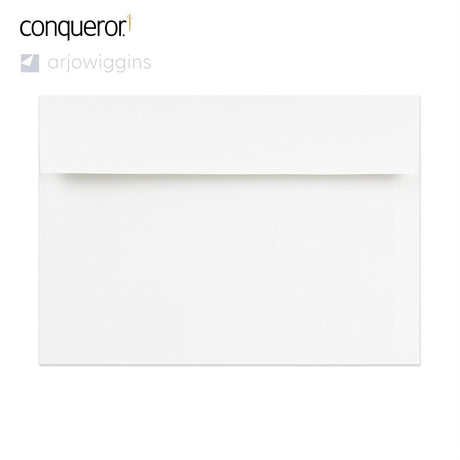 Lysende hvid Conqueror-konvolut 162x229 mm (C5)