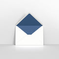 White & Blue Fancy Paper Lined Envelopes