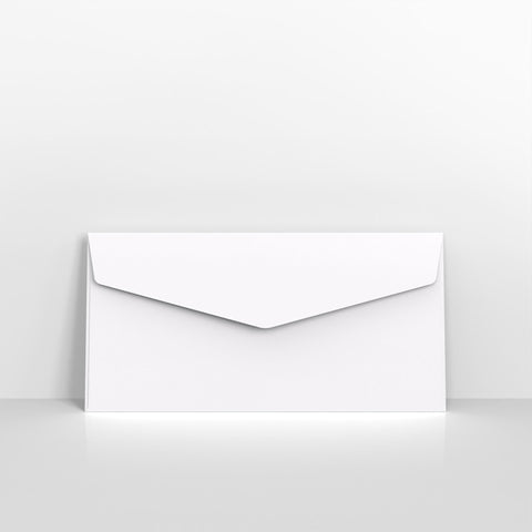 White Coloured Peel and Seal V Flap Envelopes