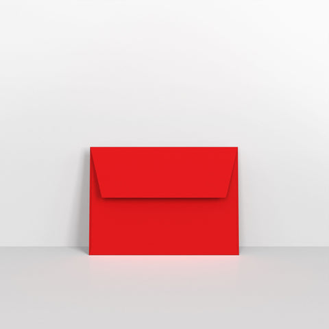 Bright Red Coloured Peel and Seal Envelopes
